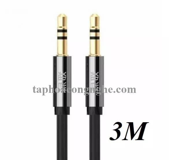 Ugreen 10730 3M màu Đen Cáp âm thanh 2 đầu 3.5mm dương dây dẹt AV119 30010730